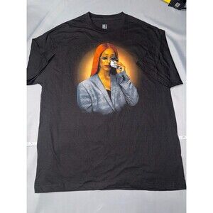 BIA Money Tears XL Black Men/Women T-Shirt 100% Cotton NWOT